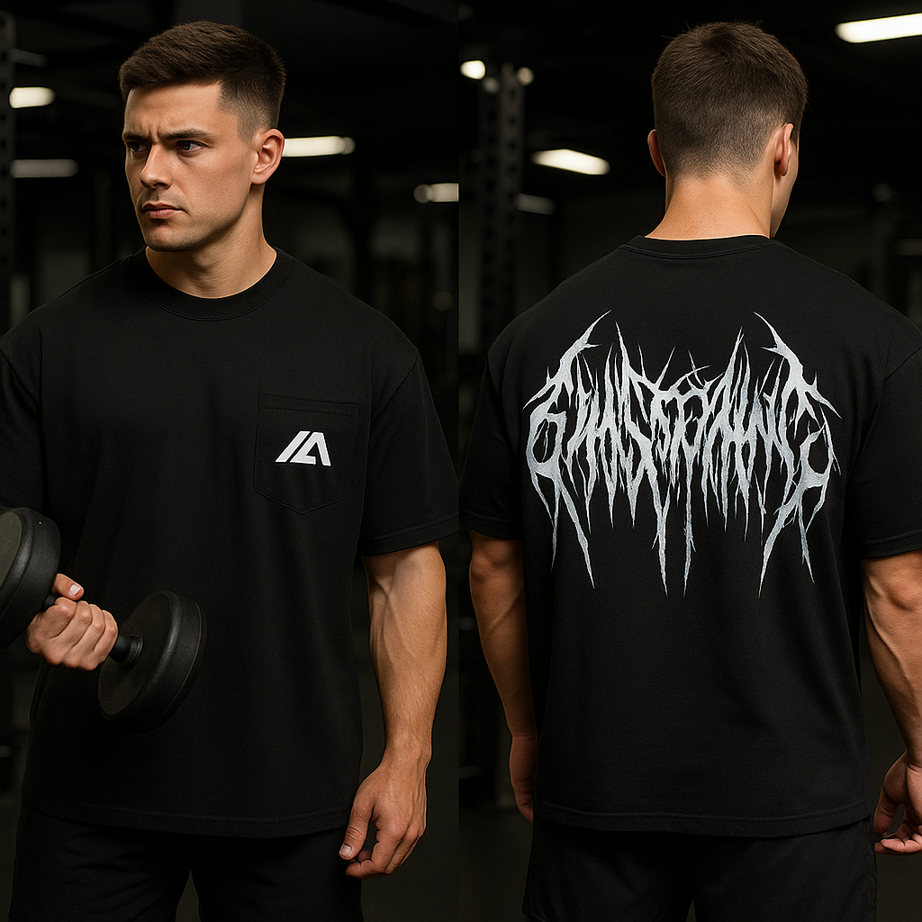 ZARVA Oversized Gym Tee – Immortal Edition