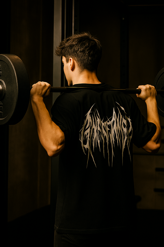 ZARVA Oversized Gym Tee – Immortal Edition